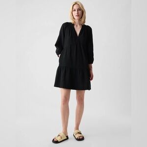 Gap black linen mini dress/cover up, NWT, size Med